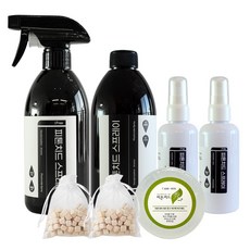 아이프리 편백수 탈취제 피톤치드 스프레이 500ml+리필500ml+휴대용2P+편백칩2P+피톤치드 천연비누