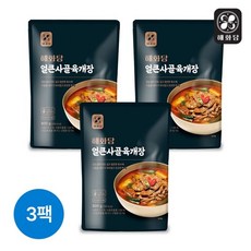 해화당 [해화당]얼큰 사골 육개장 800g 3팩, 단품없음