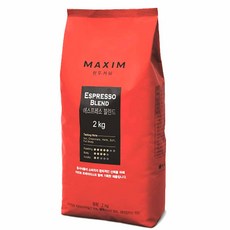 맥심 원두커피 에스프레소 블렌드, 1개, 2kg