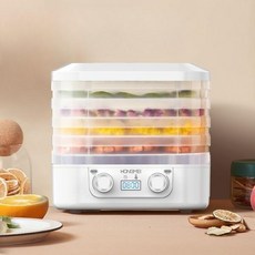 가정용 식품건조기 애완 동물 수제 간식 고추 과일 야채 고기 동결 미니 건조기 220V, 단일사이즈, A 화이트