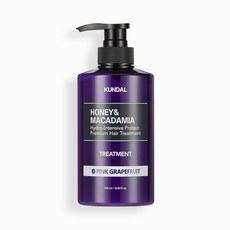 쿤달 허니 앤 마카다미아 헤어 트리트먼트 핑크그레이프프룻향, 500ml, 1개