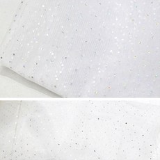 (천마마-망사원단) 2mm 스팽글망사 무대의상 16color, 화이트
