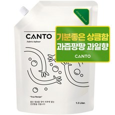 칸토 고농축 프리미엄 섬유유연제 파우치 상큼한 꽃 향 시트린펀치, 1개, 1.3L