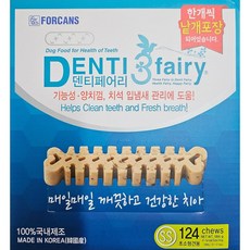 포켄스 덴티페어리 디스펜서 덴탈껌 SS 124개입