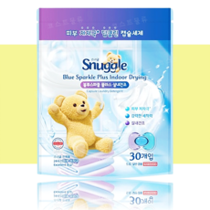 스너글 초고농축 캡슐 세탁세제 30개입 + 올림생활 향균티슈 추가 구성