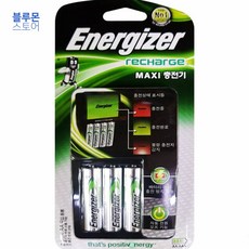 블루몬 생활용품 에너자이저 RECHARGE MAXI 충전기_0741 가정잡화 집안용품 생활잡화, 1개