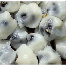 [만복냉동 콩송편 떡 판매1등] 국내산 서리태 콩떡 콩송편 아침대용식 콩떡 haccp인증, 500g, 9개