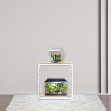 축양장 어항다이 선반 2단 300 x 300 x 750, 블랙, 1개