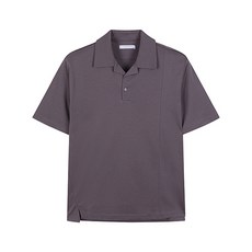 리버클래시 LIS41895 바이올렛 카라 오버핏 반팔 티셔츠