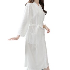 Maison de LAB 프리미엄 호텔 샤워가운 목욕가운 호텔가운 여름샤워가운 여름목욕가운 호텔샤워가운, 1개, 여성(free) / 화이트