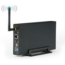 휴대용 휴대용 USB3.0 RJ45 이더넷 NAS 3.5 ''HDD SSD 인클로저