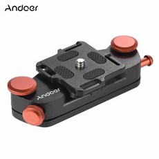 Andoer 금속 퀵 릴리스 카메라 허리 벨트 스트랩 버클 마운트 클립 퀵릴리즈 플레이트, 오렌지, 1개