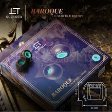 바로크이어팁 BAROQUE 이어팁 프리미엄 부드럽고 편안한 방음, 피콕 블루/ S사이즈/ 1쌍