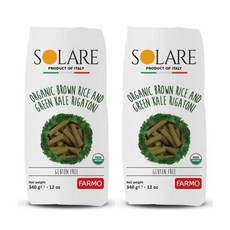 현미-케일 리가토니 파스타 340g x 2팩 Solare, 2개, 없음
