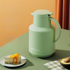 보온 찻주전자 24H+ SUS304 대용량 보온주전자 보온주전자 2L 진공 보온포트 SH-2196F, 민트그린, 1개
