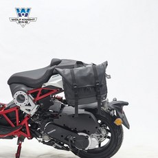 이탈젯 드랙스터 200 사이드백 헬맷 가방 잠금장치 포함, 싱글왼쪽(마이크로블랙)헬멧가방 풀캡 장착가능