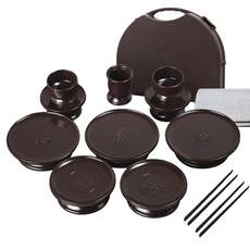 국산 성묘용 제기 산소제사상 14pcs 휴대용 제사상 성묘상 가방겸용, 1개