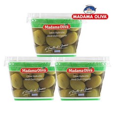 보라티알 [보라티알](냉장) 마다마 그린 자이언트 할키디키 올리브 480g (고형량 250g) x 3개 /소비기한 확인