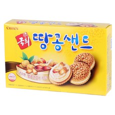 크라운 국희 땅콩샌드, 372g, 10개