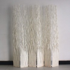 우드레이 간살 파티션 가벽 셀프가벽만들기 자연 버드 나무 가지 장식 파티션 입구 호텔 홈 거실 간단한 패션 성격 화면 40 % 할인, 황백색 1 미터, 높이 1.75 미터