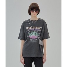 레이브 RAIVE Oversized World Best Print Tee in D/Grey VW2SE116-13 VW2SE116