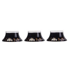 shangren LP 기타 탑 햇 벨 노브 톤 볼륨 용 골드 번호가있는 3pcs 블랙, 26.5mm, 플라스틱, 3개