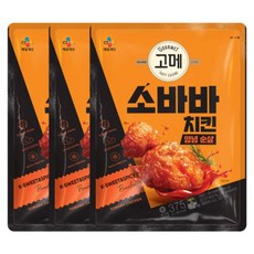 고메 소바바치킨 양념 순살, 3개, 3...