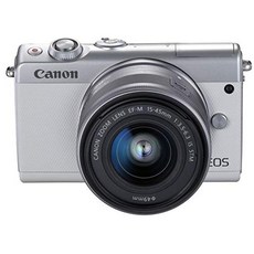 Canon 미러리스 SLR 카메라 EOS M100 EF-M15-45 IS STM 렌즈 키트 (화이트) EOSM100WH1545ISSTMLK