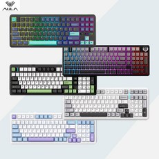 [ XC샵 ] 독거미 AULA F87PRO F99 F99PRO NEW 기계식 게이밍 키보드 객제화축체 gasket구조 RGB램프 8000MAH 전키핫스왑DIY, F87Pro블루바다측각-V4그레이축