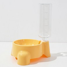 반려동물 물병 자동 급식 강아지 고양이 식수 그릇 디펜서 용품, 1개, 01 Yellow