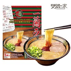 맛있는 일본 라멘 맛집 이치란 돈코츠 라멘 5인, 없음