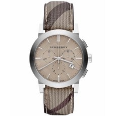BURBERRY [해외직구스페셜] 버버리 BU9358 The City 실버라운드 크로노