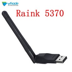 [해외] Vmade usb 어댑터 wifi 동글 스틱 rt5370 openbox saw + wifi 어댑터 동글 ibox 클라우드 rt5370 네트워크 카드 dvb s2 박스 용, Black