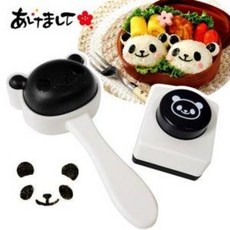 일본 팬더 주먹밥틀 set (김펀치 모양틀 소풍 도시락, A-76703