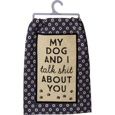 Pritives by Kathy 장식용 주방 타월 - My Do and I Tak About You 71.1cm x 71.1, 1개