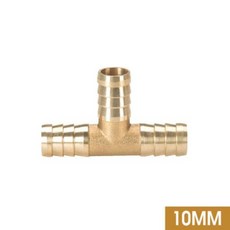 파이프 플렉시블 내구성 3 커넥터 호스 6mm 소재 조이너 구리 티 연료 있는 웨이 10mm 황동 모든 12mm 8mm, 1개