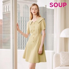 SOUP 브이넥 칼라 플레어 원피스 SZ4OPM7 12