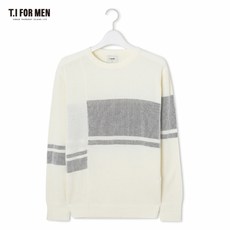 티아이포맨 패턴 스웨터 M172MSW401M1WH5