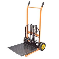 소형지게차 화물 미니 파레트 리프트 운반기 창고, 주황색 수동 200kg-0.9m, 1개