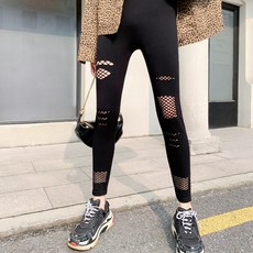 니모콘 봄 가을 스판 망사 레깅스
