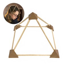 머리 나무 피라미드 명상 도구 세트 차크라 집중력 향상 두통 공부 가벼운 구조 모형