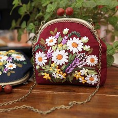 나만의 파우치 만들기 프랑스자수 패키지 스킬자수 집콕취미 diy 십자수, 옵션15