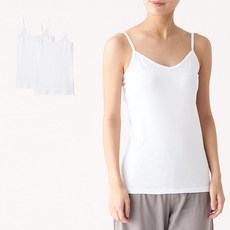 무인양품 MUJI 여성 산뜻한 면 캐미솔 3장 세트