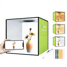 링 라이트 박스 접이식 사진 스튜디오 박스 사진 소프트 박스 라이트 박스 스튜디오 촬영 텐트 박스 키트 6 색 배경 30x30cm, 1개, 2) PU5032G Green