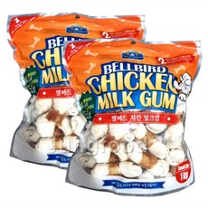  벨버드 치킨밀크껌 스몰사이즈 1kg x 2봉/애견껌, 1000g 