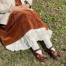 레이스면속치마