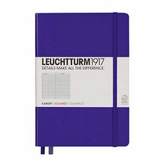 Leuchtturm1917 Medium A5 Squared Hardcover Notebook (Purple) -/429998, 상세내용참조, 상세내용참조