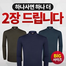 [BFL] (1+1) 남성 가을 겨울 체온사수 프리미엄 핫기모 반폴라 티셔츠