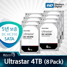 WD 울트라스타 4TB DC HC310 HUS726T4TALA6L4 (8 Pack) 5년 보증 - hus726t4tala6l4