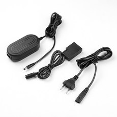 Andoer AC-E18 AC 전원공급기 LP-E17 더미 배터리 어댑터 카메라 충전기 캐논 카메라와 호환(EU한국플러그), EU, 1개